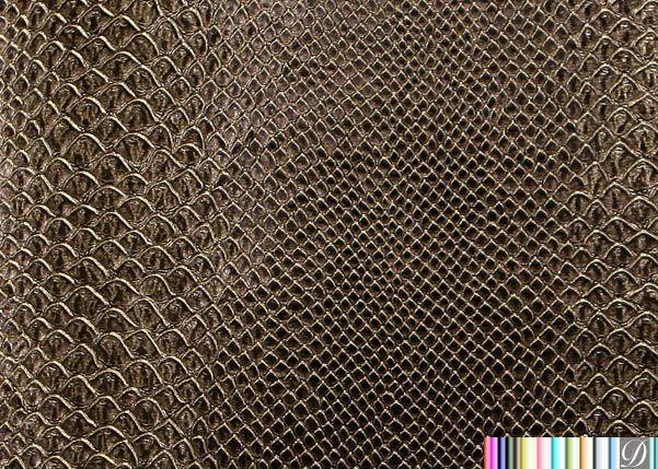 Stirling Lizard Animal Metallic Upholstery Vinyl