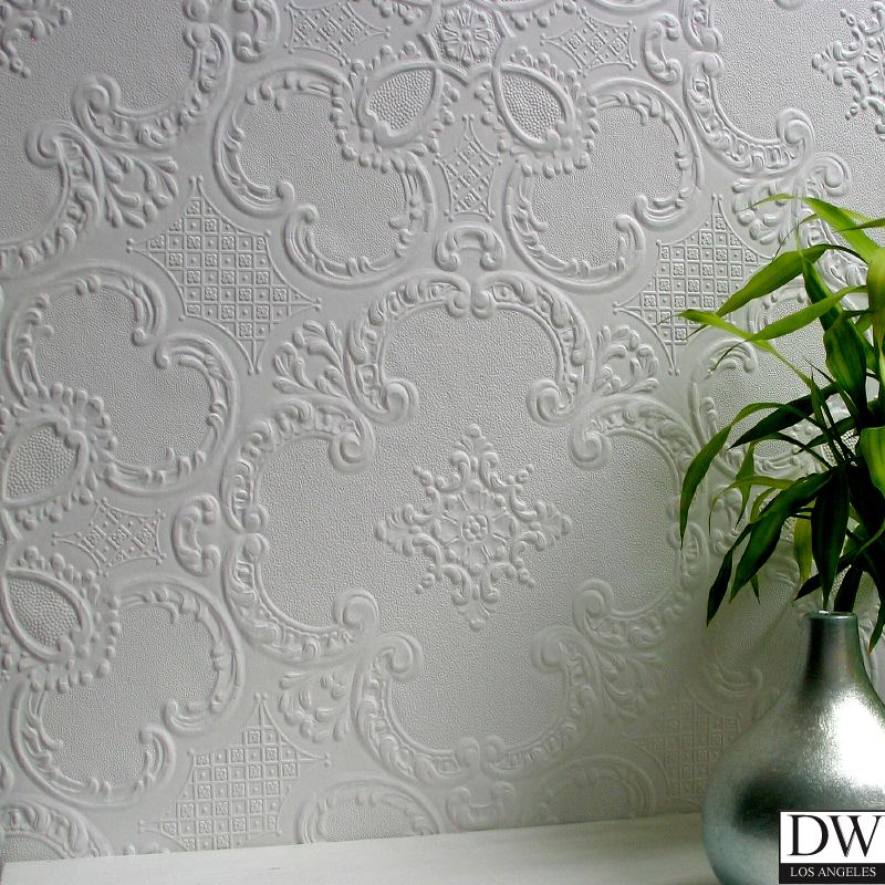 Alfred Paintable Supaglypta Wallpaper