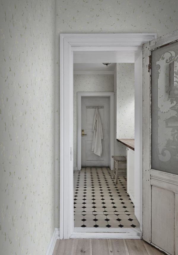 Sanna - Light Blue Wallcovering | Sandberg