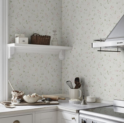Sanna - Light Pink Wallcovering | Sandberg