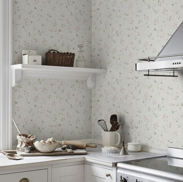 Sanna - Light Pink Wallcovering | Sandberg