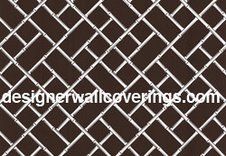 Traditional Lattice - Brown on White - Digital Made to Order - P