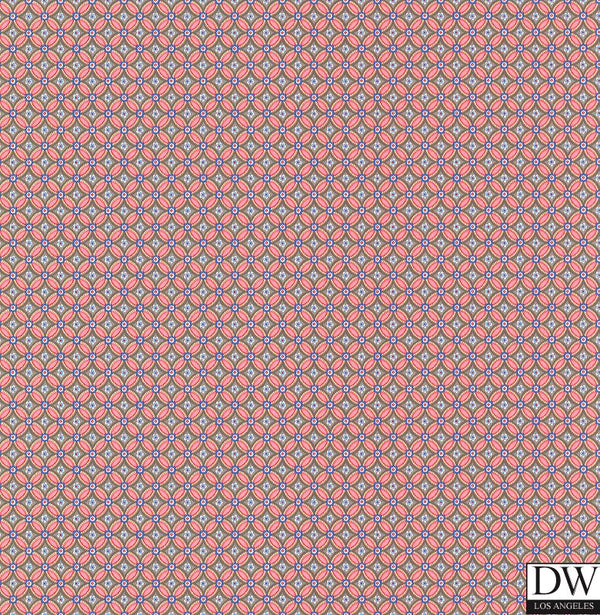 Eebe Grey Floral Geometric Wallcovering