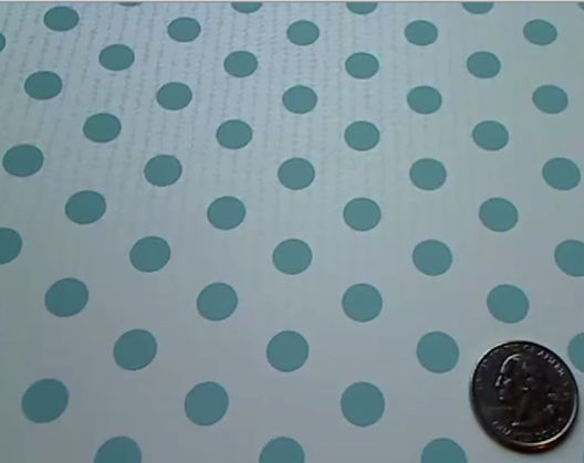 Marilyn's Polka Dots - Aqua Blue and White