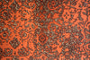 Florentina Damasco Gilded Flock Wallpaper - Spice