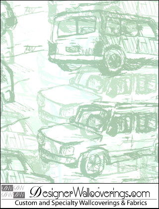 Route 66 Car Wallcovering
