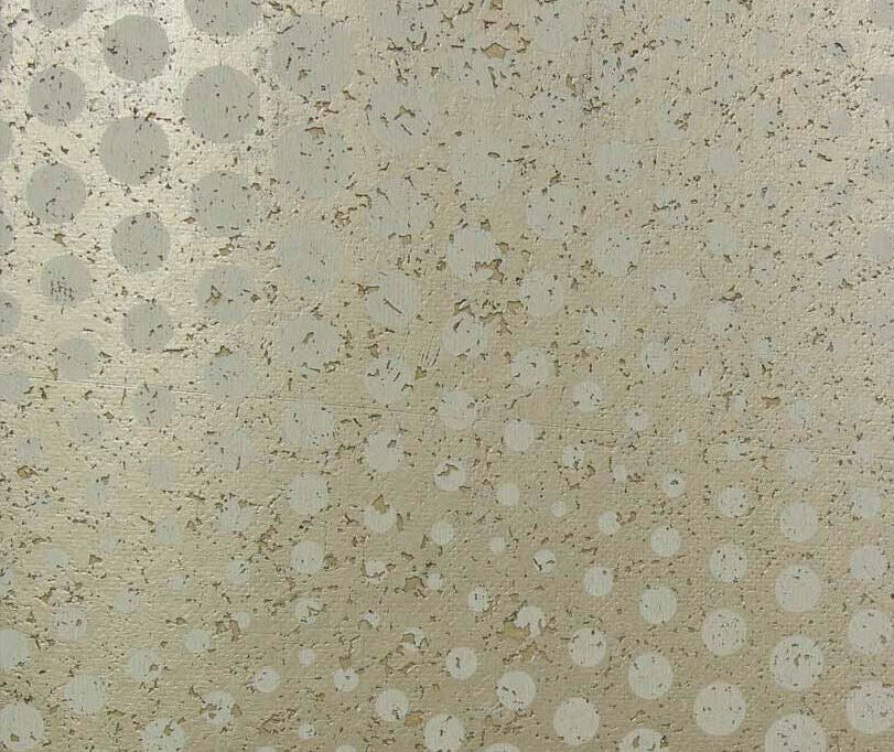 Bella Prato Metallic Modern Dots on Cork Wallpaper | Phillipe Romano