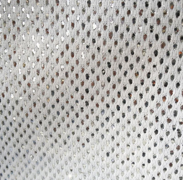 Hollywood Sequin - White | Glitter Walls