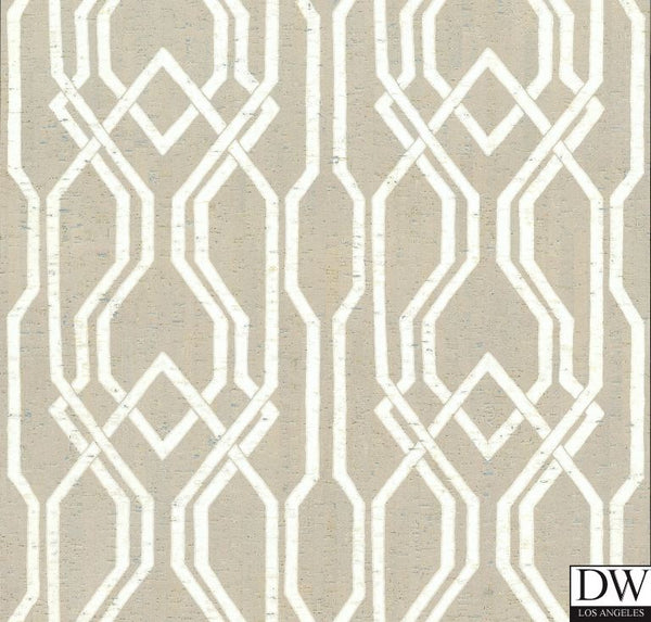 Trellis Cork Wallpaper | Phillipe Romano