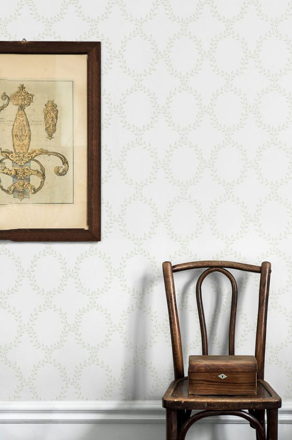 Wilma green Wallcovering | Sandberg