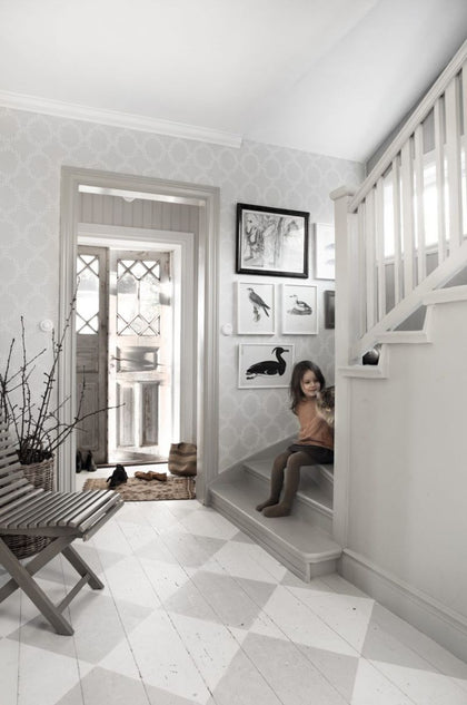 Wilma - Gray Wallcovering | Sandberg