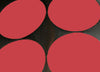 Red Circles on Silver Mylar