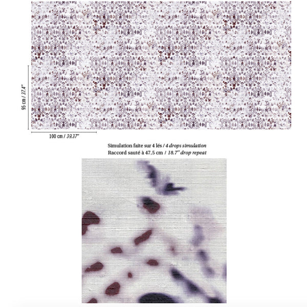 Beijing Glam Water Color Faux Silk