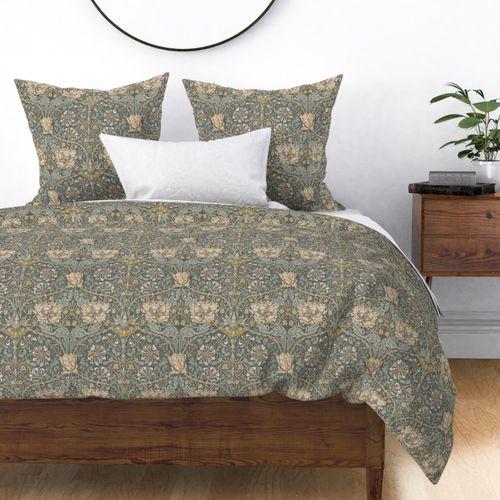 Saint James Growing Damask  Duvet Cover on Isabella Italian Cotton