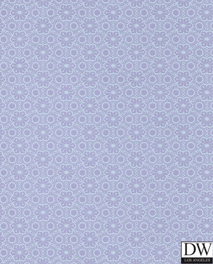 Arielle Purple Marrakesh Wallcovering