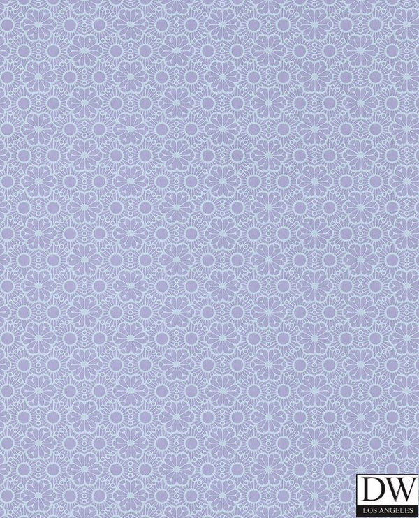 Arielle Purple Marrakesh Wallcovering