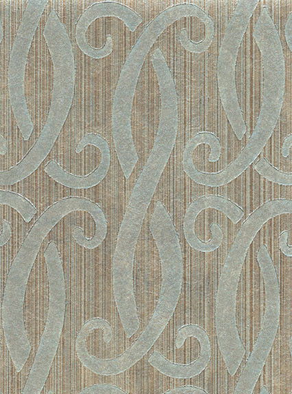 Sensuous Scroll - by Bella Nueva Hand Crafted Wall Papers