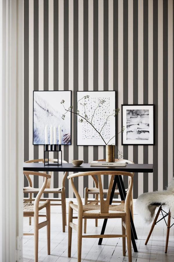 William dark grey Wallcovering | Sandberg