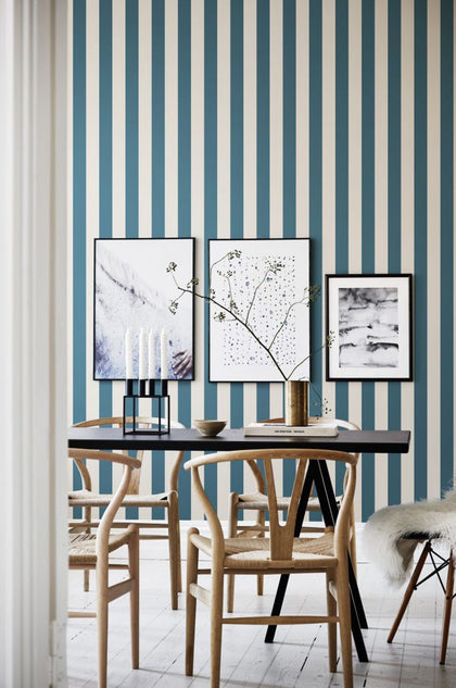 William blue Wallcovering | Sandberg
