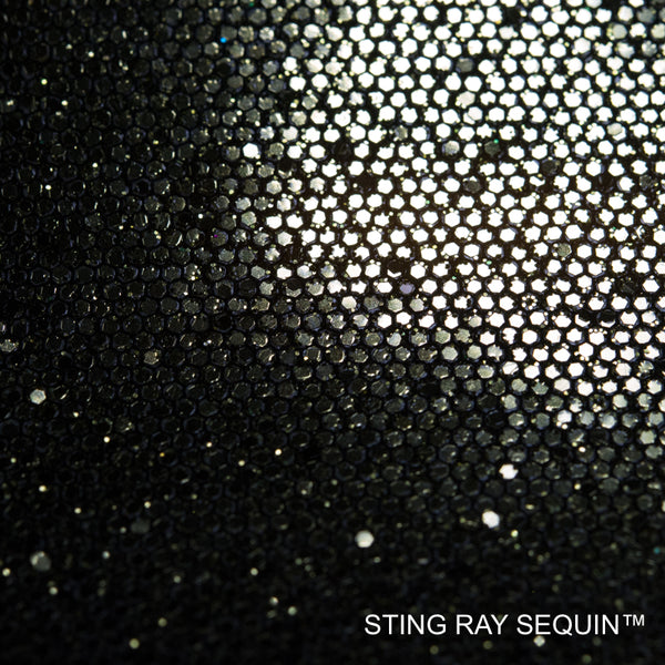 Sting Ray Sequin - Glacier Silver | Glitter Walls