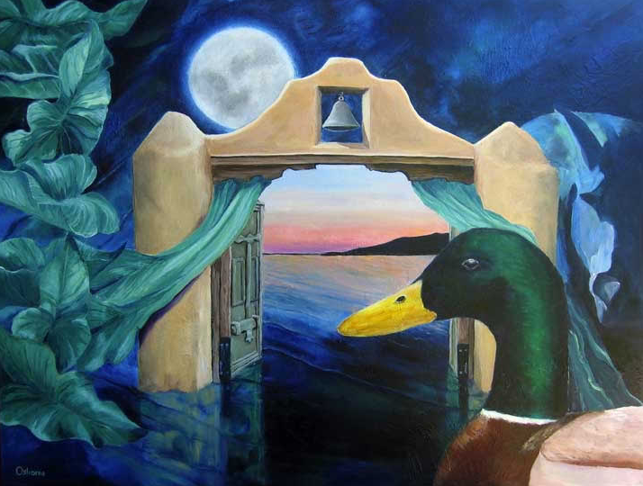 Moon Duck Mural - Pattern Design Lab