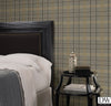 Austin Charcoal Plaid Wallpaper