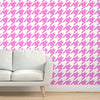 Helen's Houndstooth Check White Extra Durable Vinyl  