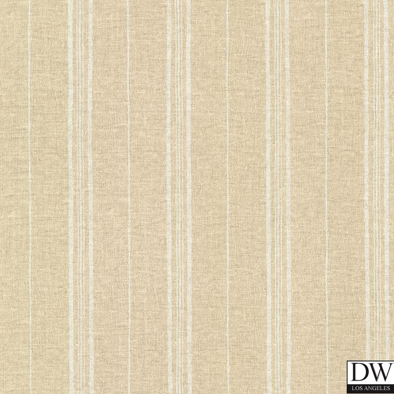 Calais Beige Grain Stripe Wallpaper