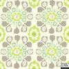 Valencia Green Ikat Floral Wallpaper