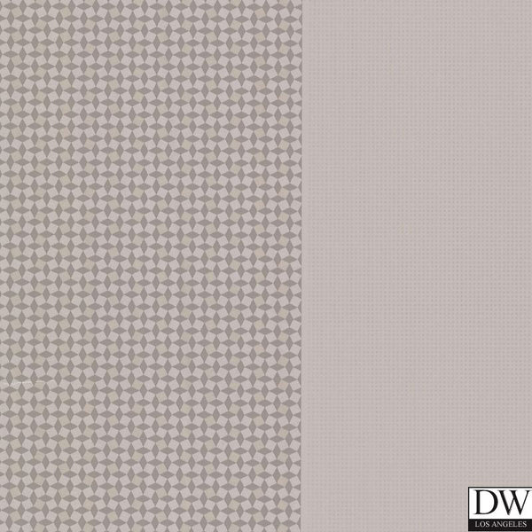 Mitra Pewter Geometric Stripes Wallpaper