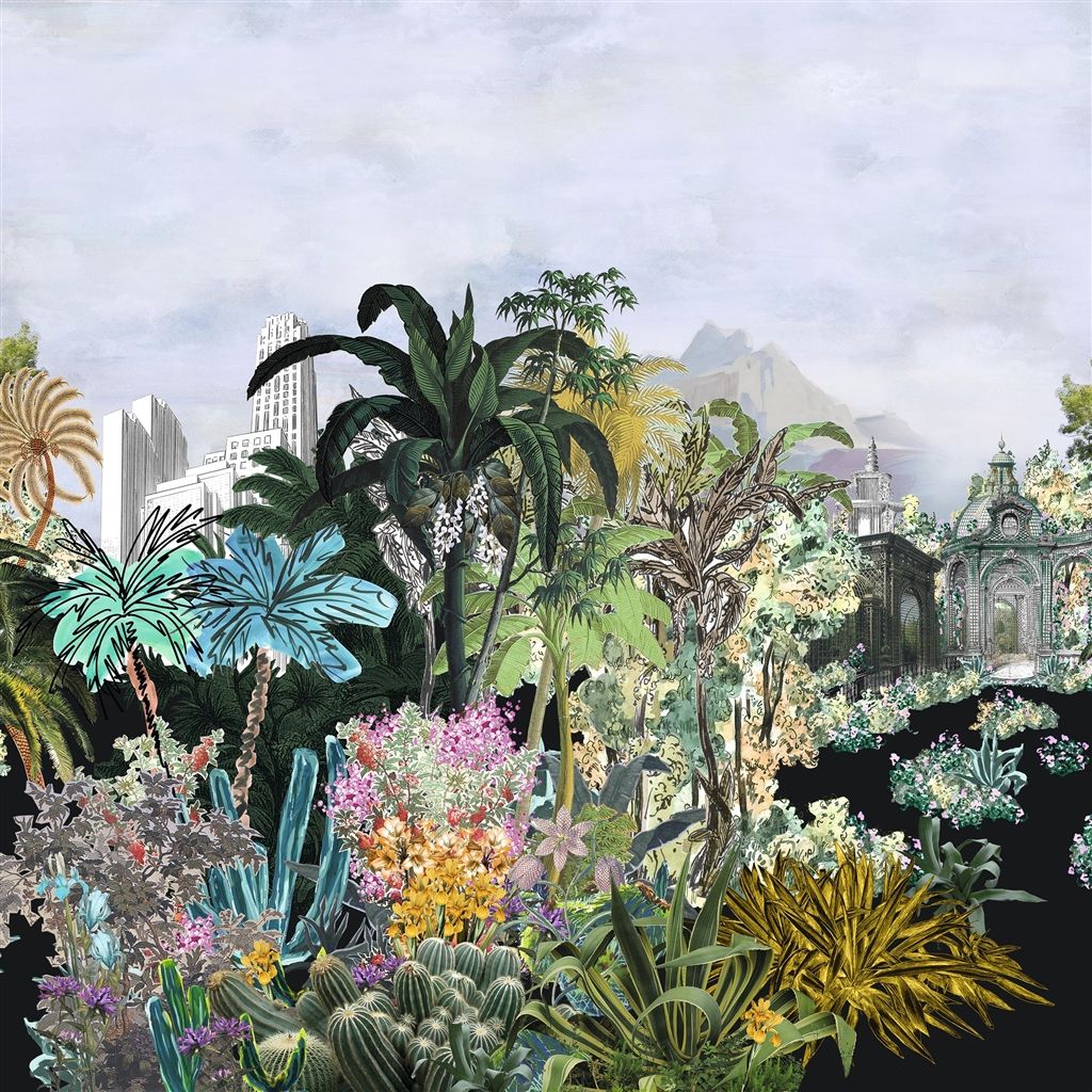 Bagatelle Reglisse Wallpaper | Designers Guild