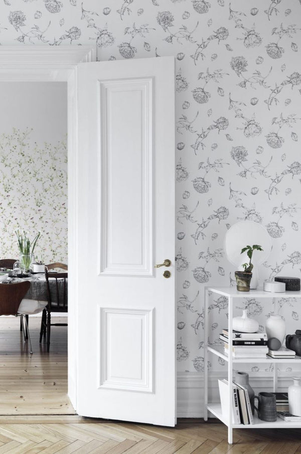 Mandaleen white Wallcovering | Sandberg