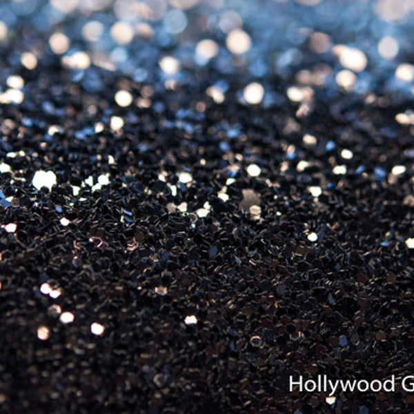 Hollywood Glamour Sequin - Deep Black Glam