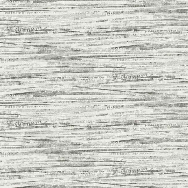 NEWS-1805 All That News - Newspaper Wall Texture Print Light Gray designer-wallcoverings-los-angeles