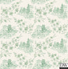 Laure Green Toile Wallpaper