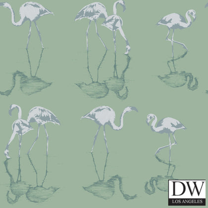 Nakura Flamingos Wallcovering - 4
