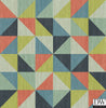 Puzzle Blue Geometric Wallpaper