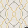 Sausalito Yellow Lattice Wallpaper