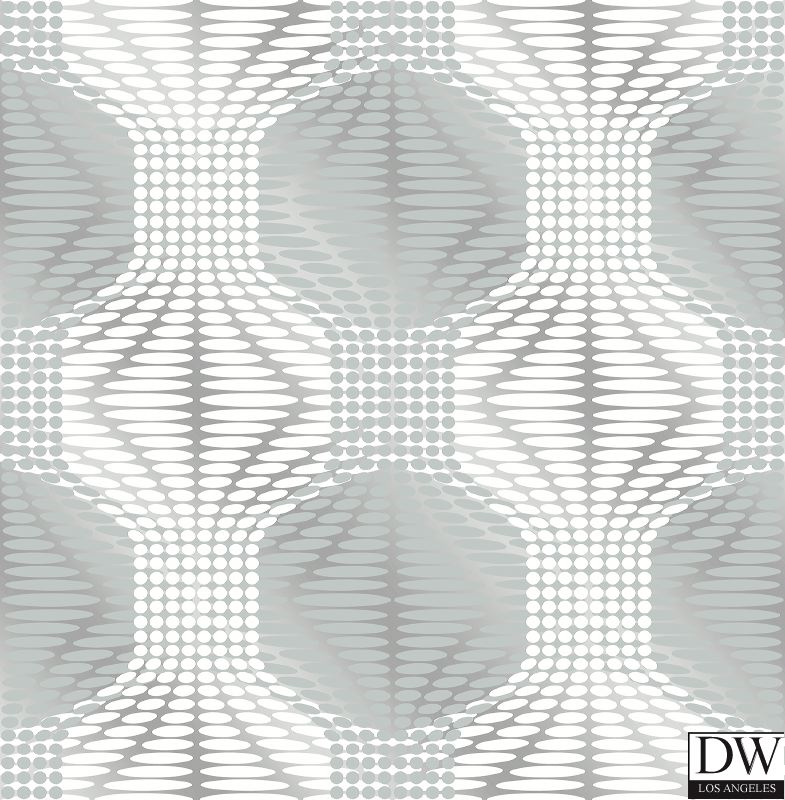 Optic Blue Geometric Wallpaper