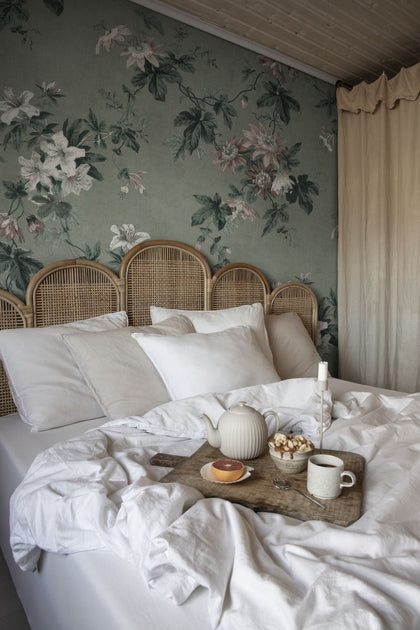 Faded Passion - Sage Green Wallcoverings | Sandberg