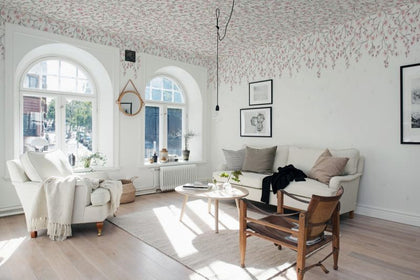 Sakura Sky - Pink Wallcoverings | Sandberg