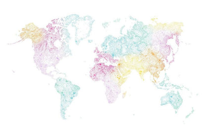 World map multi Sample Wallcovering | Sandberg
