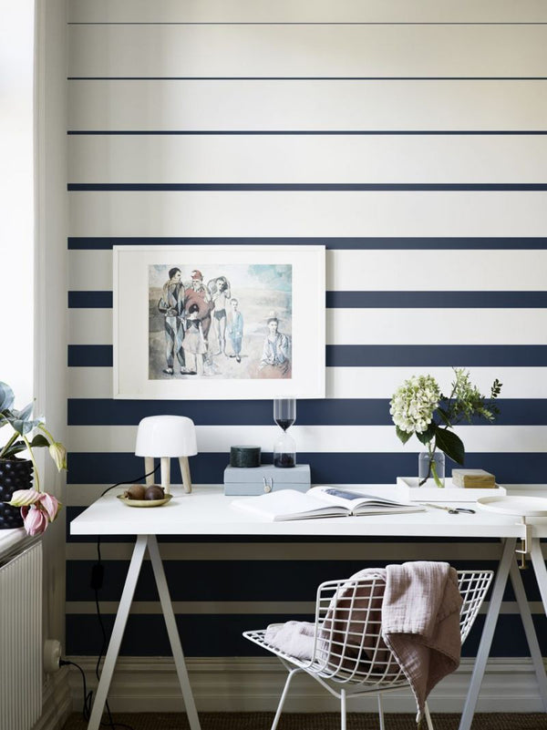Fjordbyen blue Wallcovering | Sandberg