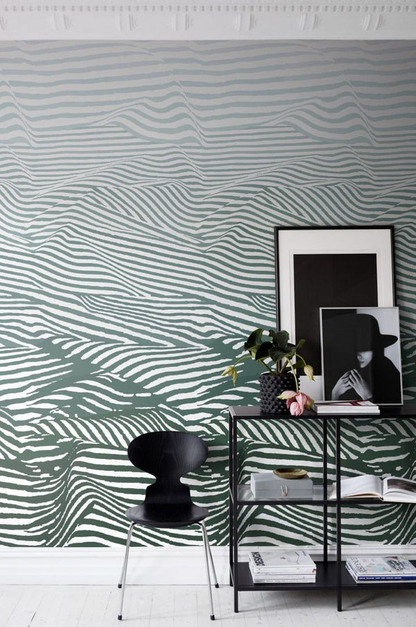Djurgarden green Wallcovering | Sandberg