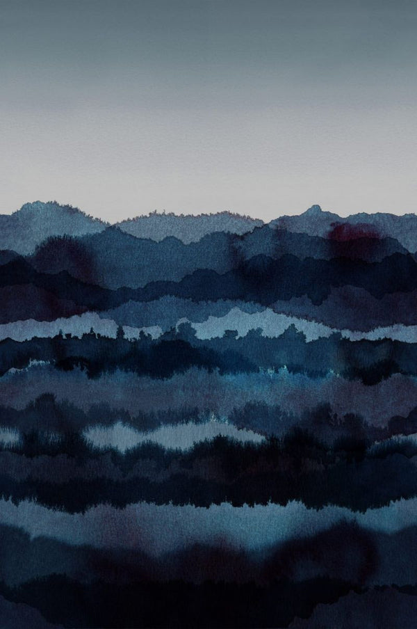 Midnatt dark blue Sample Wallcovering | Sandberg