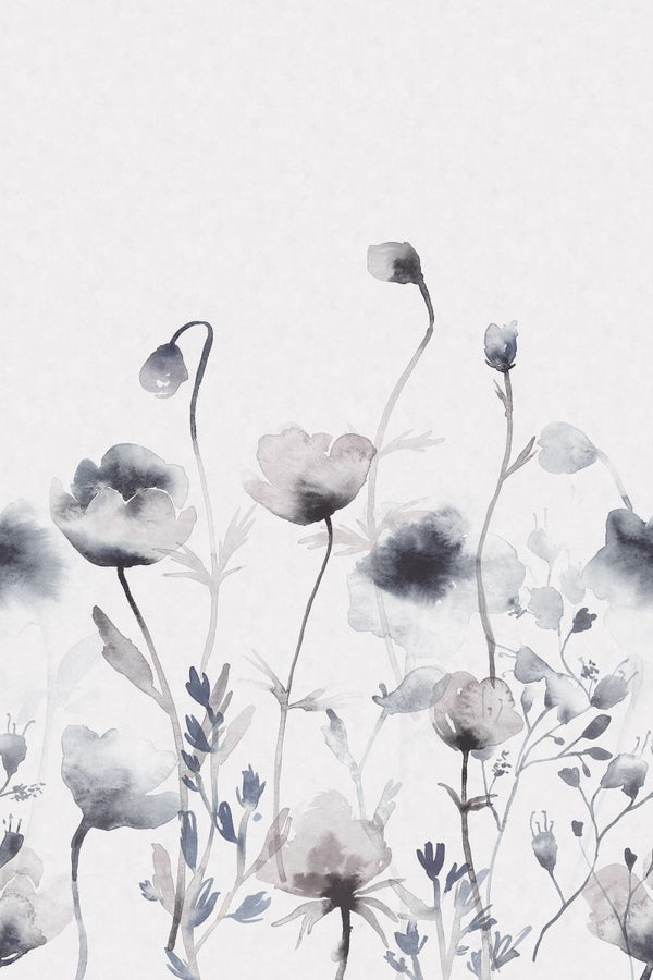 Morangen indigo blue sample Wallcovering | Sandberg