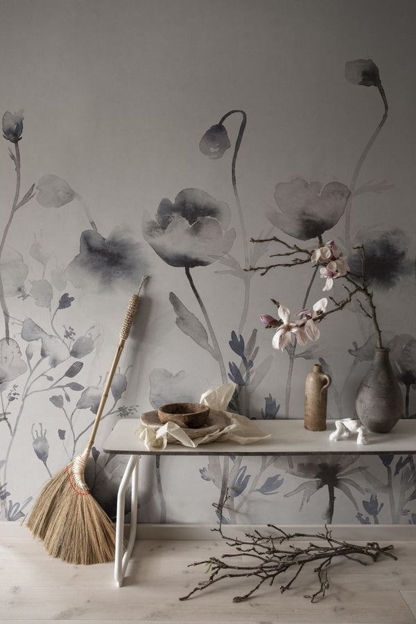 Morangen - Indigo Blue Wallcoverings | Sandberg