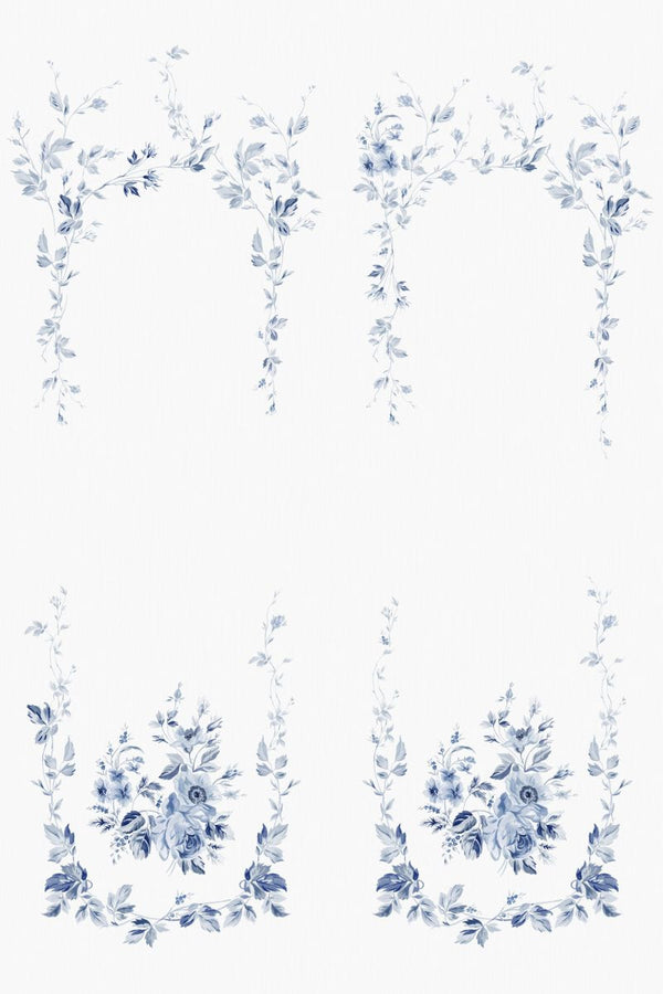 Marieberg blue sample Wallcovering | Sandberg