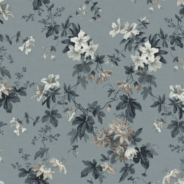 Sandra misty blue Sample Wallcovering | Sandberg