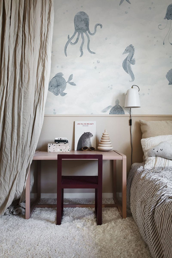 Alice - Ocean Blue Wallcoverings | Sandberg